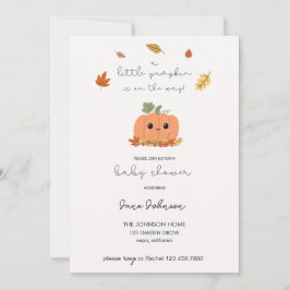 Petite invitation Baby shower Citrouille