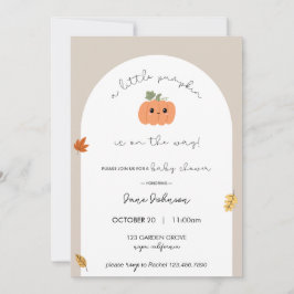 Petite invitation Baby shower Citrouille