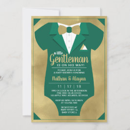 Petite Invitation Baby shower Gentleman, Tuxedo In