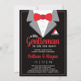 Petite invitation de Baby shower Gentleman, Tuxedo