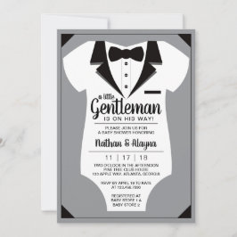 Petite invitation de Baby shower Gentleman, Tuxedo