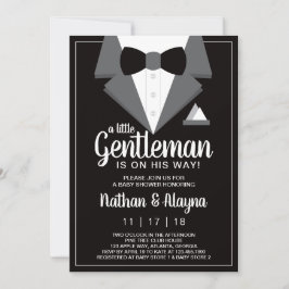 Petite invitation de Baby shower Gentleman, Tuxedo