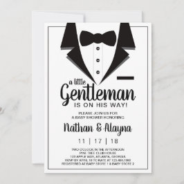 Petite invitation de Baby shower Gentleman, Tuxedo