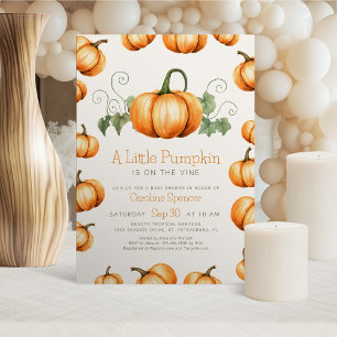 Petite invitation de Baby shower Whimsical Citroui