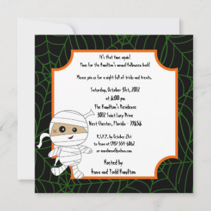 petite invitation de partie de Halloween des