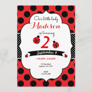 Petite invitation de point de polka de Madame