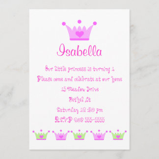 petite invitation princesse