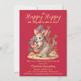 Petite Joey Cardinal Red Baby shower Invitation