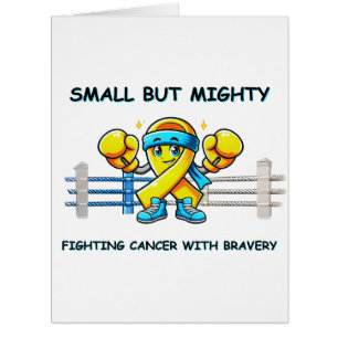 "PETITE MAIS PUISSANTE, RIBBON JAUNE" CARTE