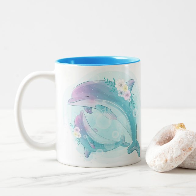 Petite Mug dauphin (Avec donut)