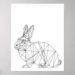 Petite nourricière lapin lapin minimal art mural