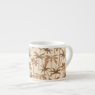 Petite Oase: Botanische Palme Feinlinige Wärme Espressotasse