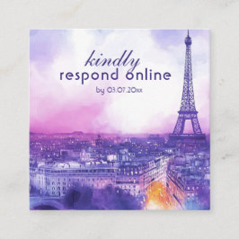 Petite Online-Antwort Anfrage Amour Éternel Begleitkarte