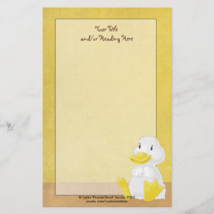 Petite papeterie de canard blanc