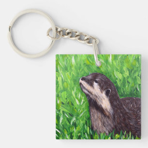 Petite peinture de loutre de rivière