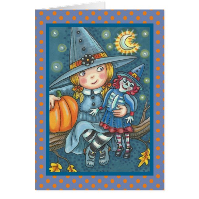 PETITE PEU DE TÉMOIGNAGE ET DE DOLL HALLOWEEN CART (Devant)