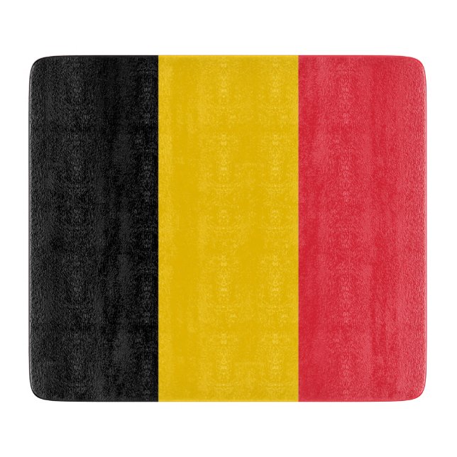 Petite planche à découper en verre avec drapeau de (Devant)
