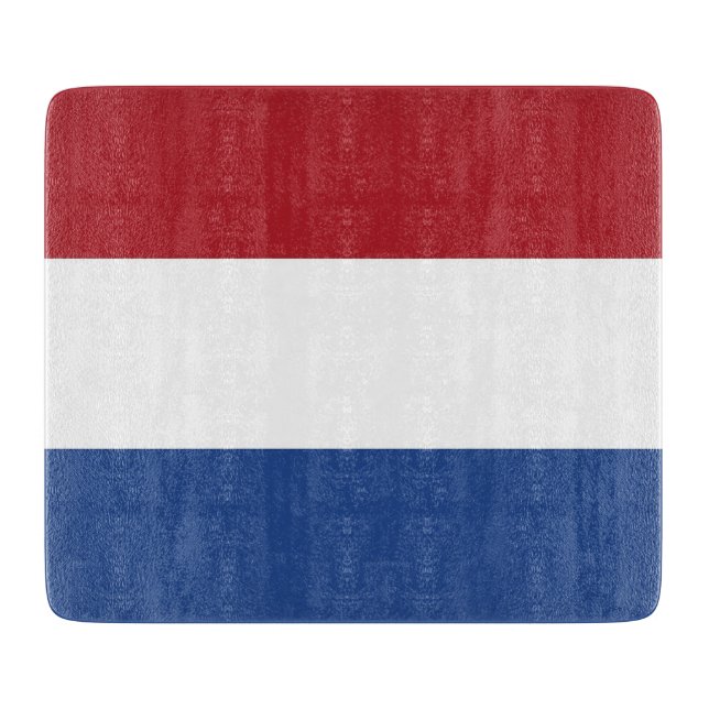 Petite planche à découper en verre avec drapeau de (Devant)