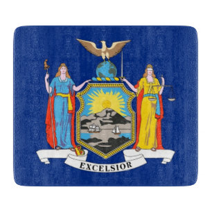 Petite planche à découper en verre avec drapeau Ne