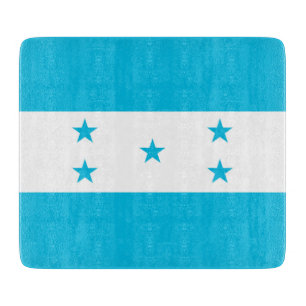 Petite planche à découper en verre avec le drapeau