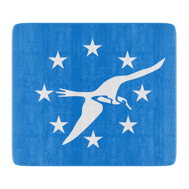 Petite planche à découper en verre- drapeau de Cor (Devant)