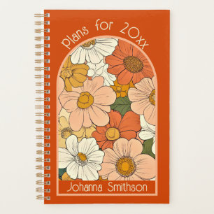 Petite planificateur Floral Orange Groove