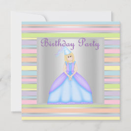 PETITE PRINCESSE ANNIVERSAIRE FÊTE INVITATION arge