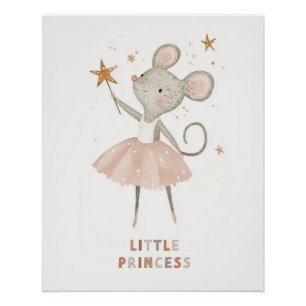 Petite Princesse Ballerine, Joli Art Mural pour la