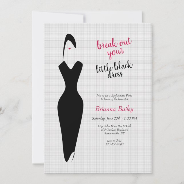 Petite robe noire Invitation (Devant)