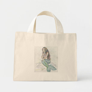 Petite Sirène Art Personnalisé Sac fourre-tout Per