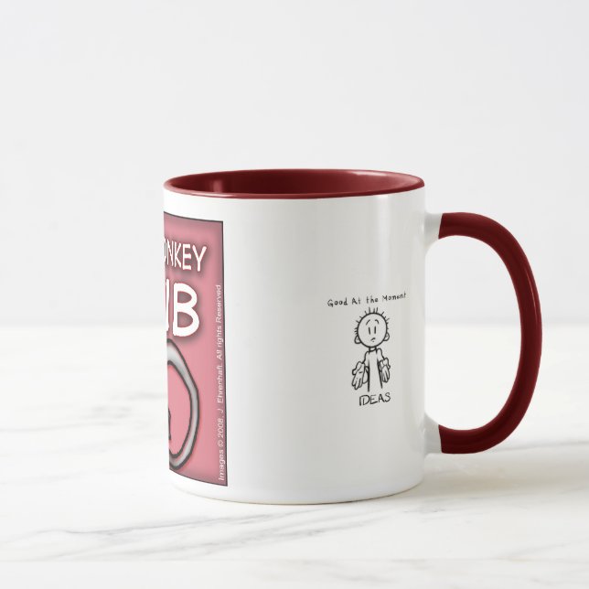 Petite tasse fâchée de club de singe (Droite)