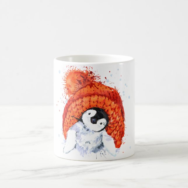Petite tasse heureuse de pingouin (Centre)
