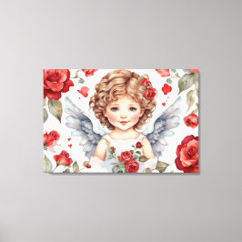 Petite toile étirée d'ange Imprimer