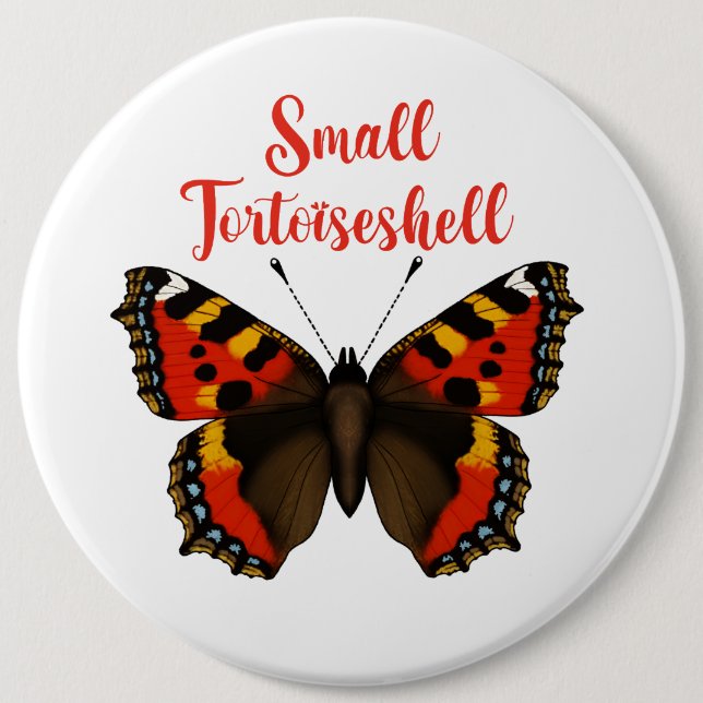 Petite tortue papillon Badge ronde (Devant)