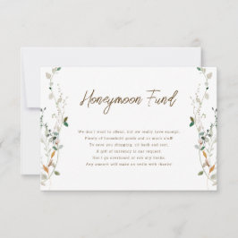 Petite Wildblume Honeymoon Fund card Einladung