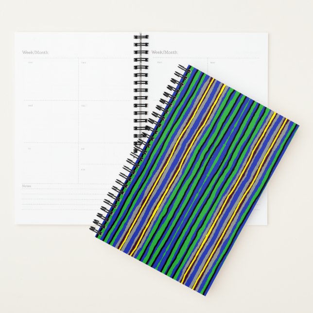 Petites bandes Kente du planificateur (Devant avec enveloppe)