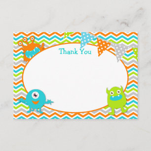 Petites cartes de Merci de monstre