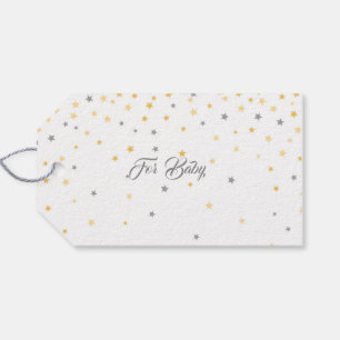 Petites étiquettes de cadeau d'étoile de bébé