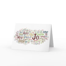 Petites femmes - Louisa peut carte de mots de