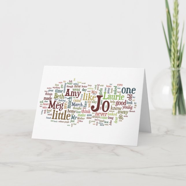 Petites femmes - Louisa peut carte de mots de (Devant)