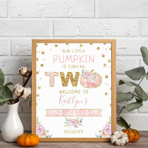 Petites filles Citrouilles 2e Affiche de bienvenue