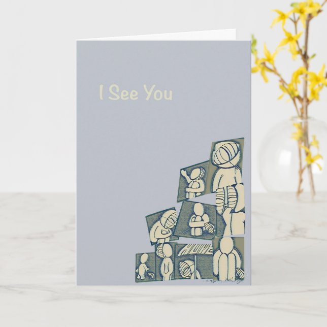 Petites gestes par jour dans la vie 5 x 7 carte (Fleur jaune)