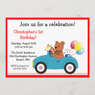 Petites jouets Invitations pour l'anniversaire des