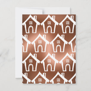 Petites maisons blanches sur carte de nouvelle adr