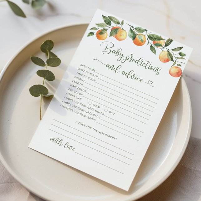 Petites prédictions de bébé mignon et carte de con (Créateur téléchargé)