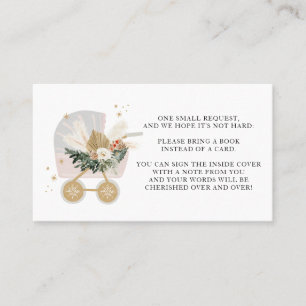 Petits Baby showers Snowflakes Livres Pour Cartes 