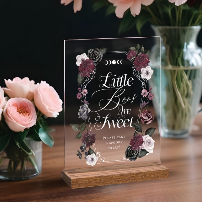 Petits Boos Sont Doux Éffrayant Florals Douche (Little Boos Are Sweet Spooky Gothic Florals Showe)