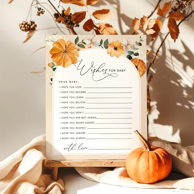 Petits citrouilles de automne souhaits pour carte  (Créateur téléchargé)