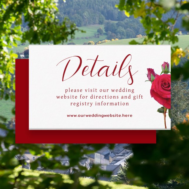 Petits détails Mariage Website Carte de boîtier (Créateur téléchargé)