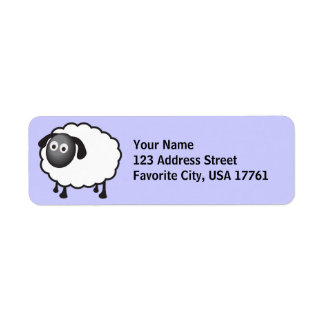 Petits Étiquettes de adresse du mouton